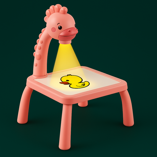 مكتب رسم بروجيكتور للأطفال (باللون الوردي)