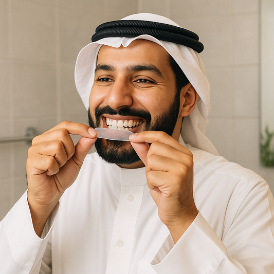 شرائح تبييض الأسنان